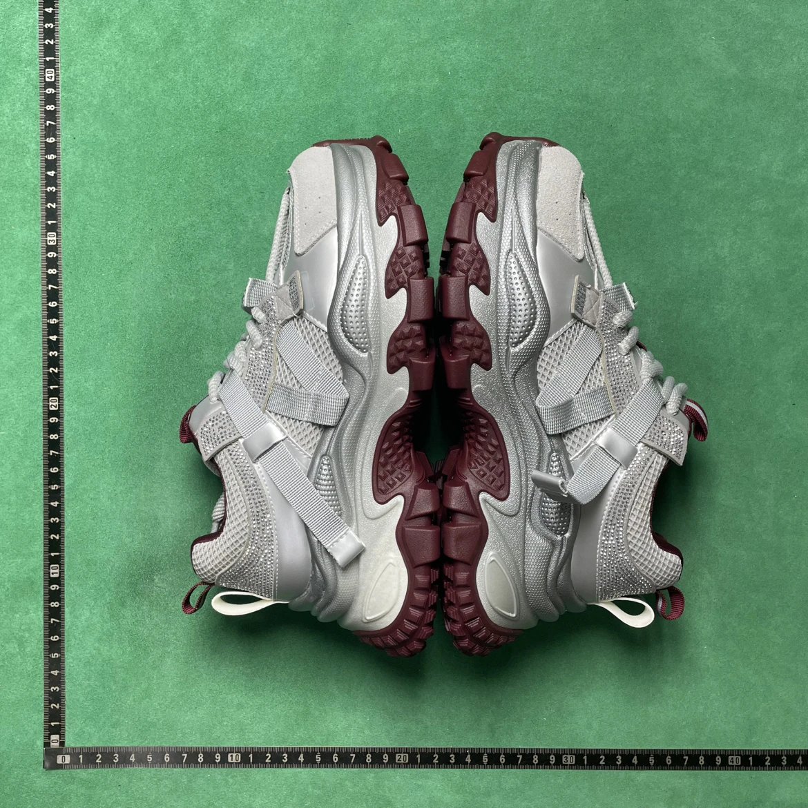 Silver and Burgundy 