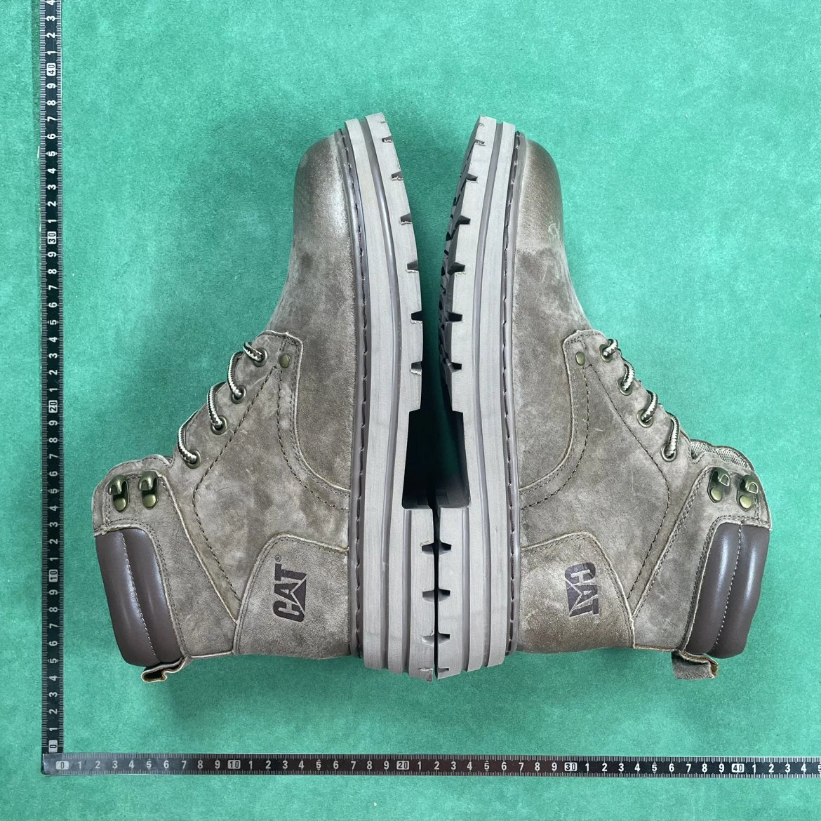 CAT Grey Suede High-