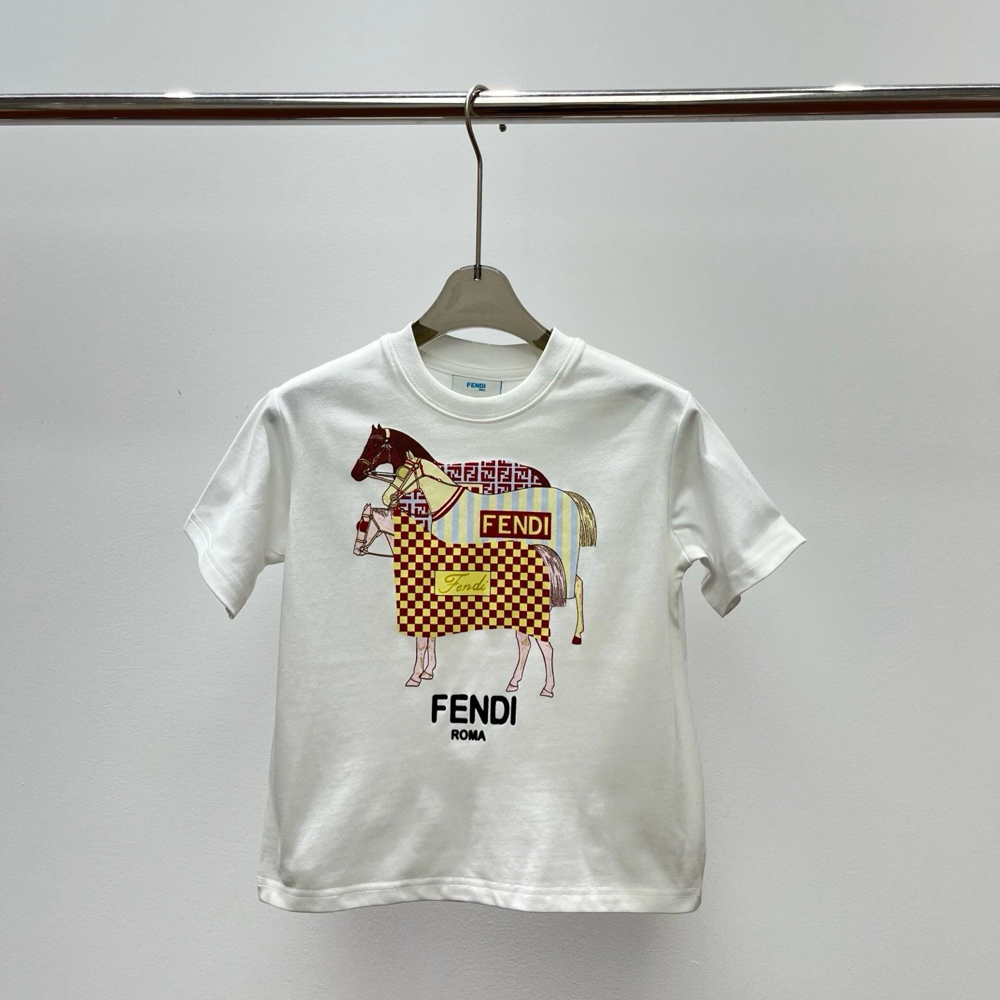 Kid Fendi White Hors