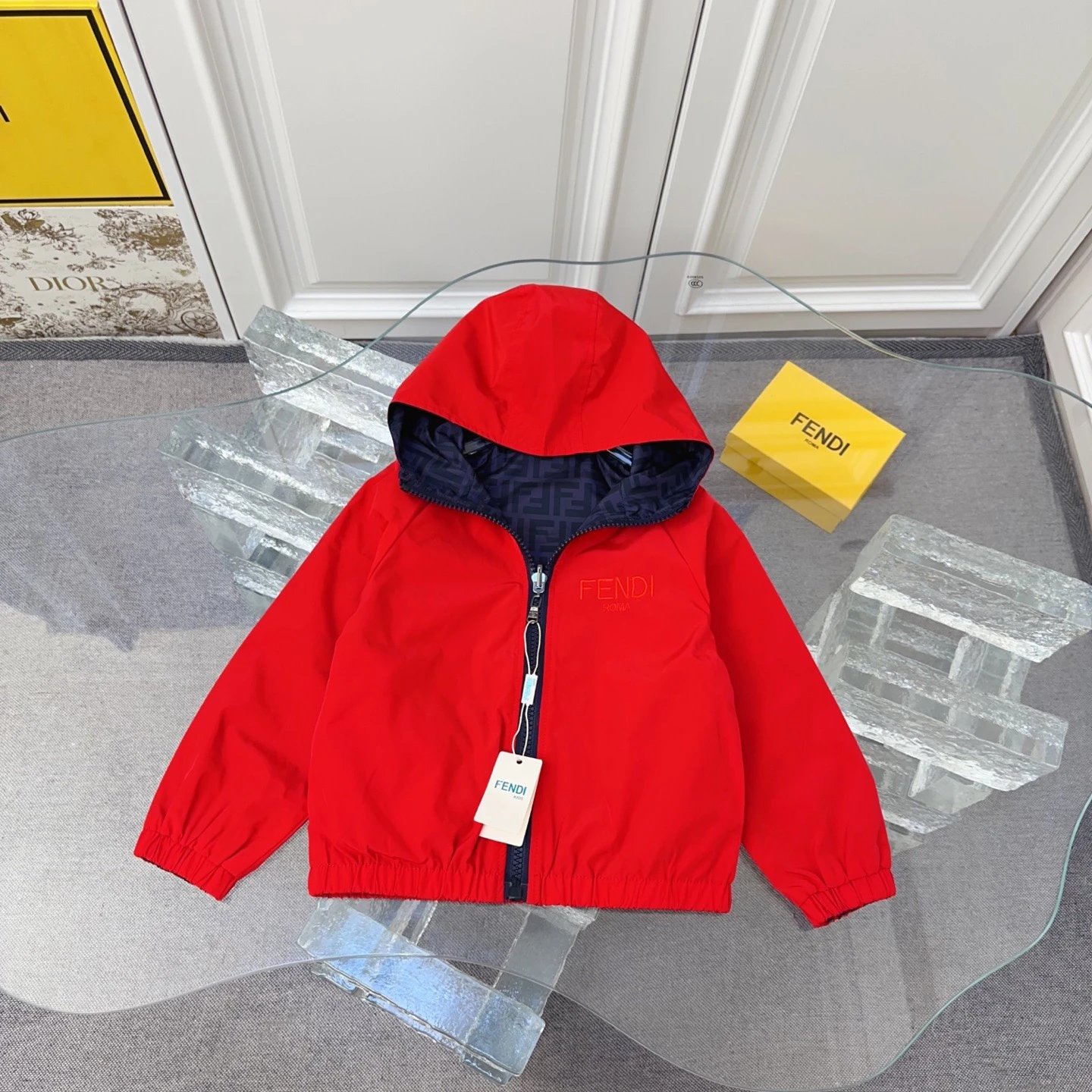 Kid Fendi Red Hooded