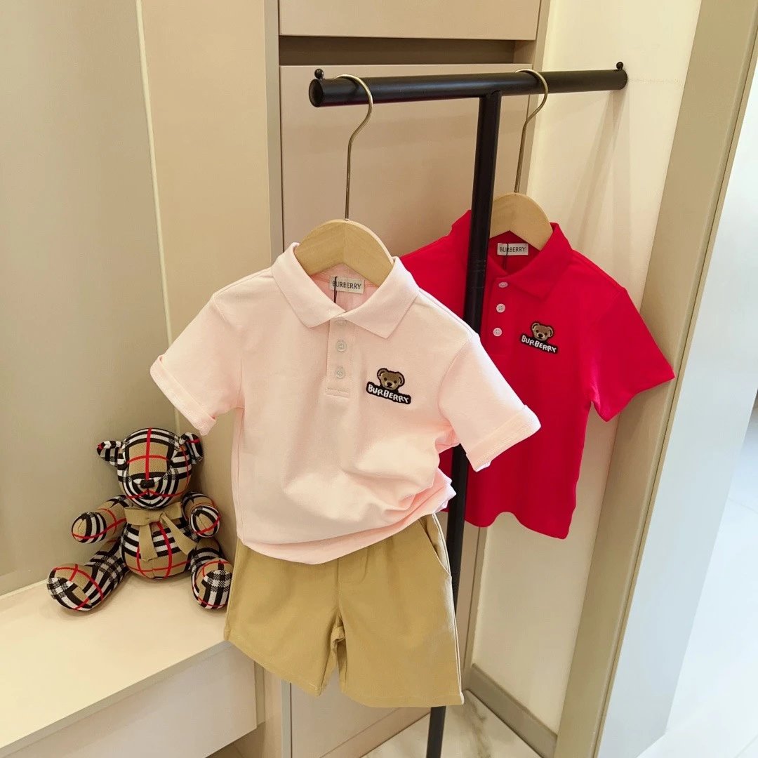 Kid Burberry Pink Po