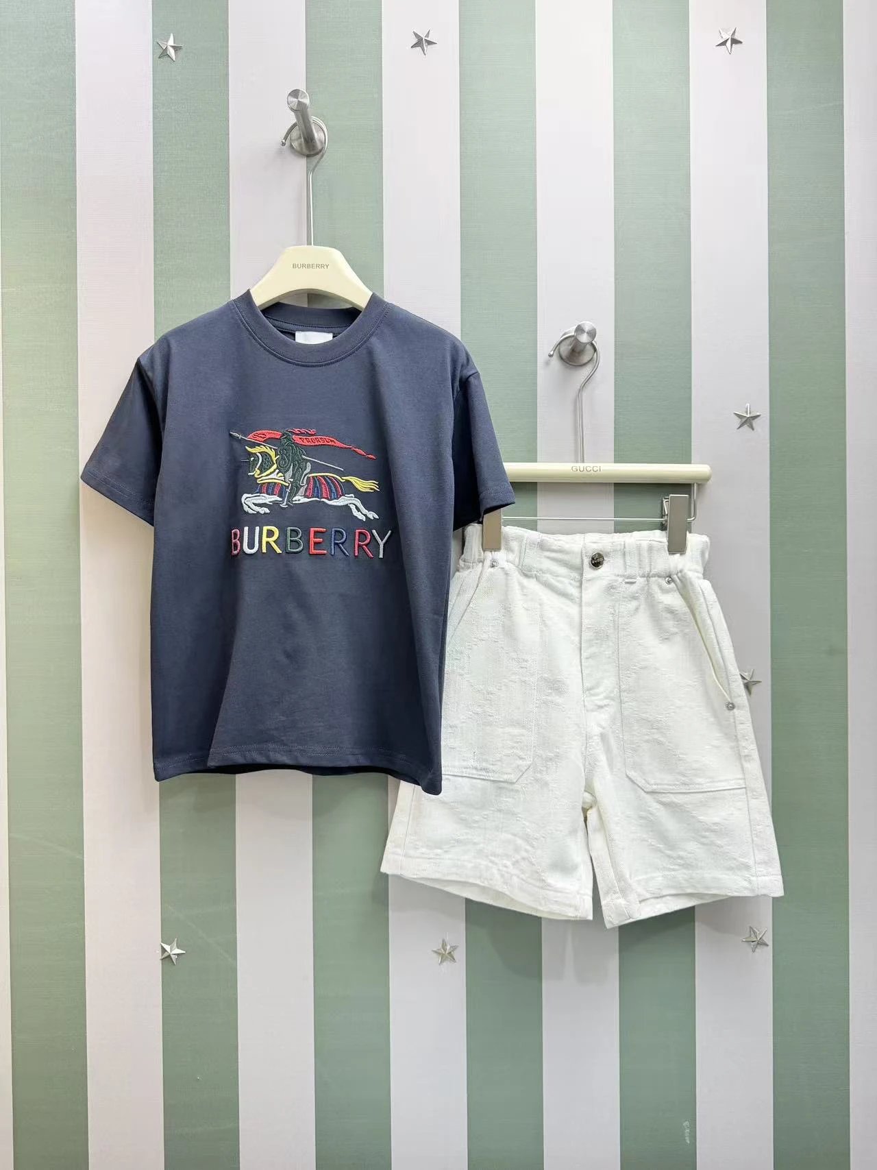 Kid Burberry Blue T-
