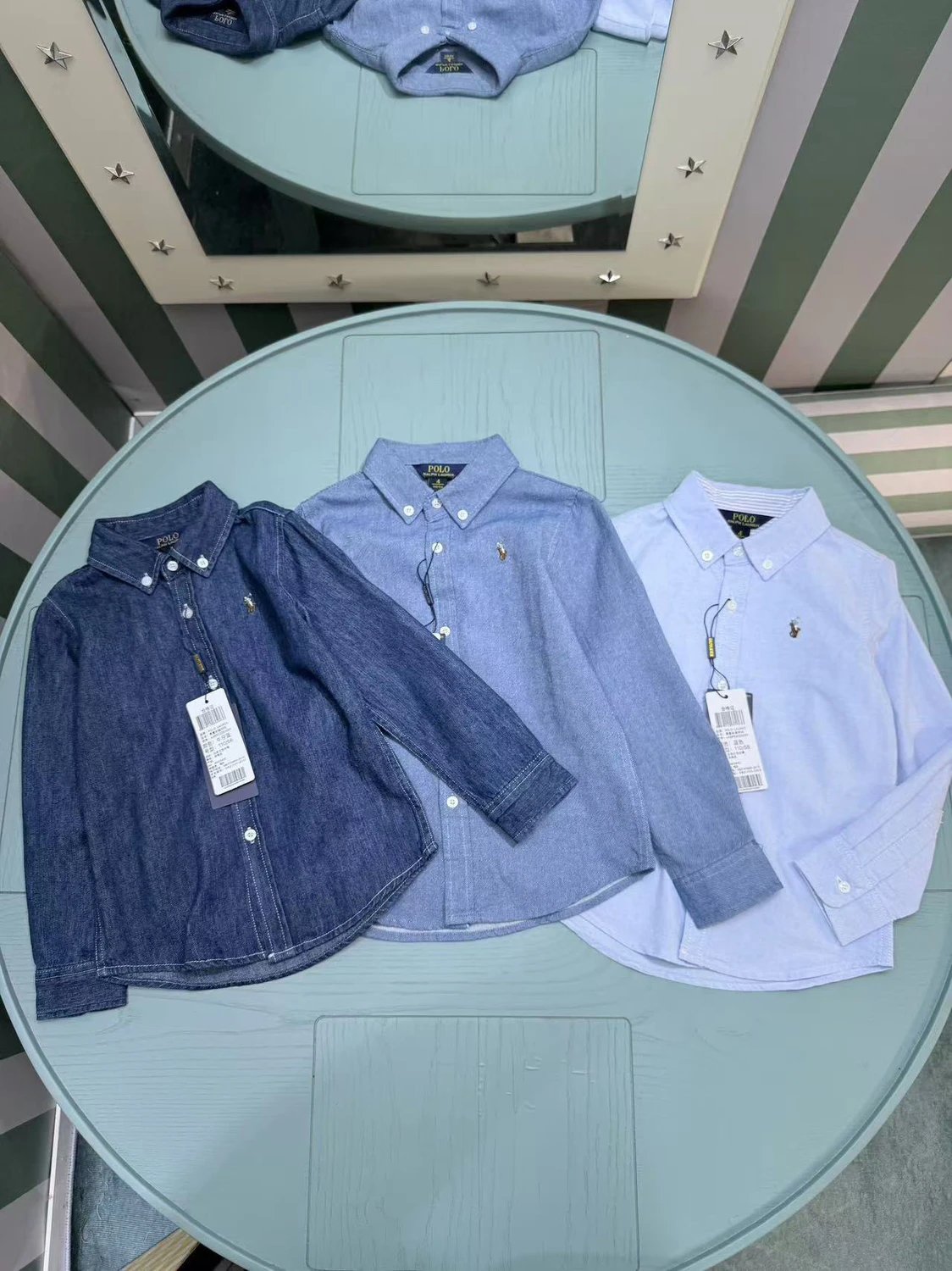 Kid Ralph Lauren Blue Denim Long Sleeve Shirt