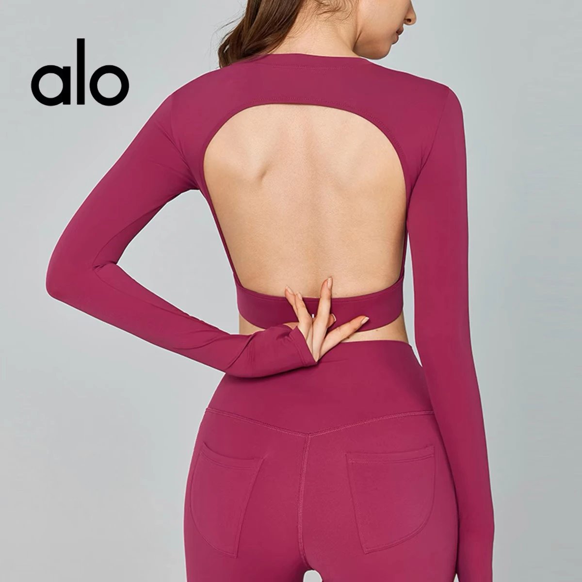 Alo Red Long Sleeve 
