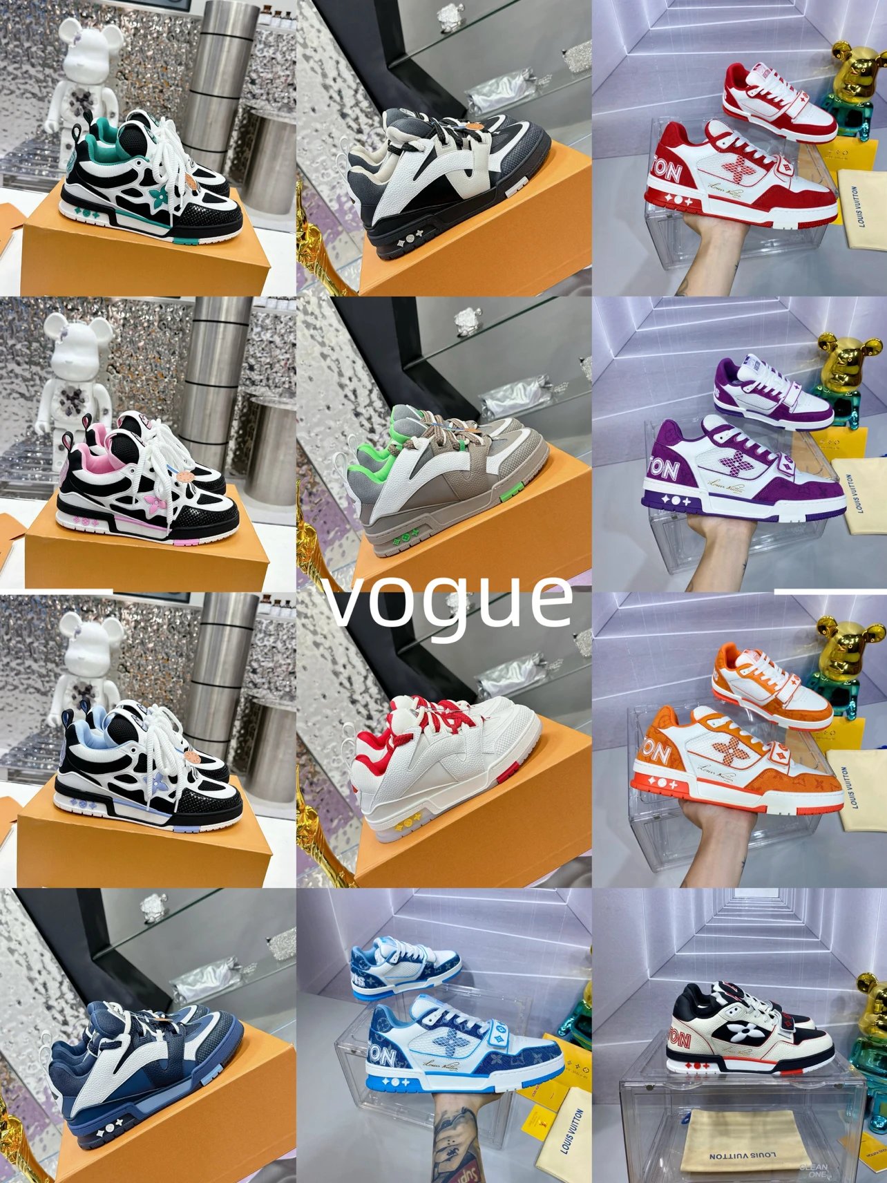 Louis Vuitton Multi-Color Low Top Sneakers