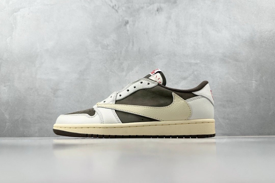 Nike Air Jordan 1 Low White Olive Sneakers
