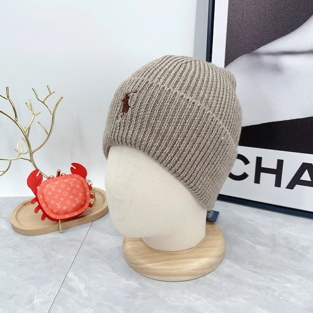 Polo Ralph Lauren Beige Knit Beanie