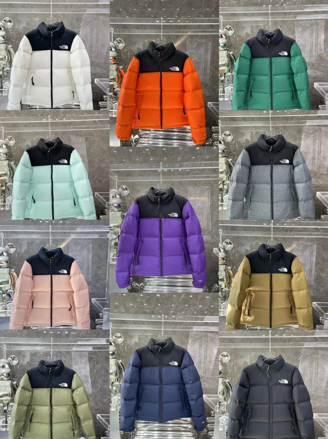 The North Face Colorblock Puffer Jacket