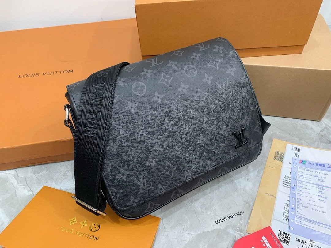 Louis Vuitton Black Monogram Messenger Bag