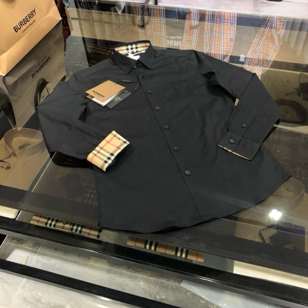 Burberry Black Long Sleeve Shirt