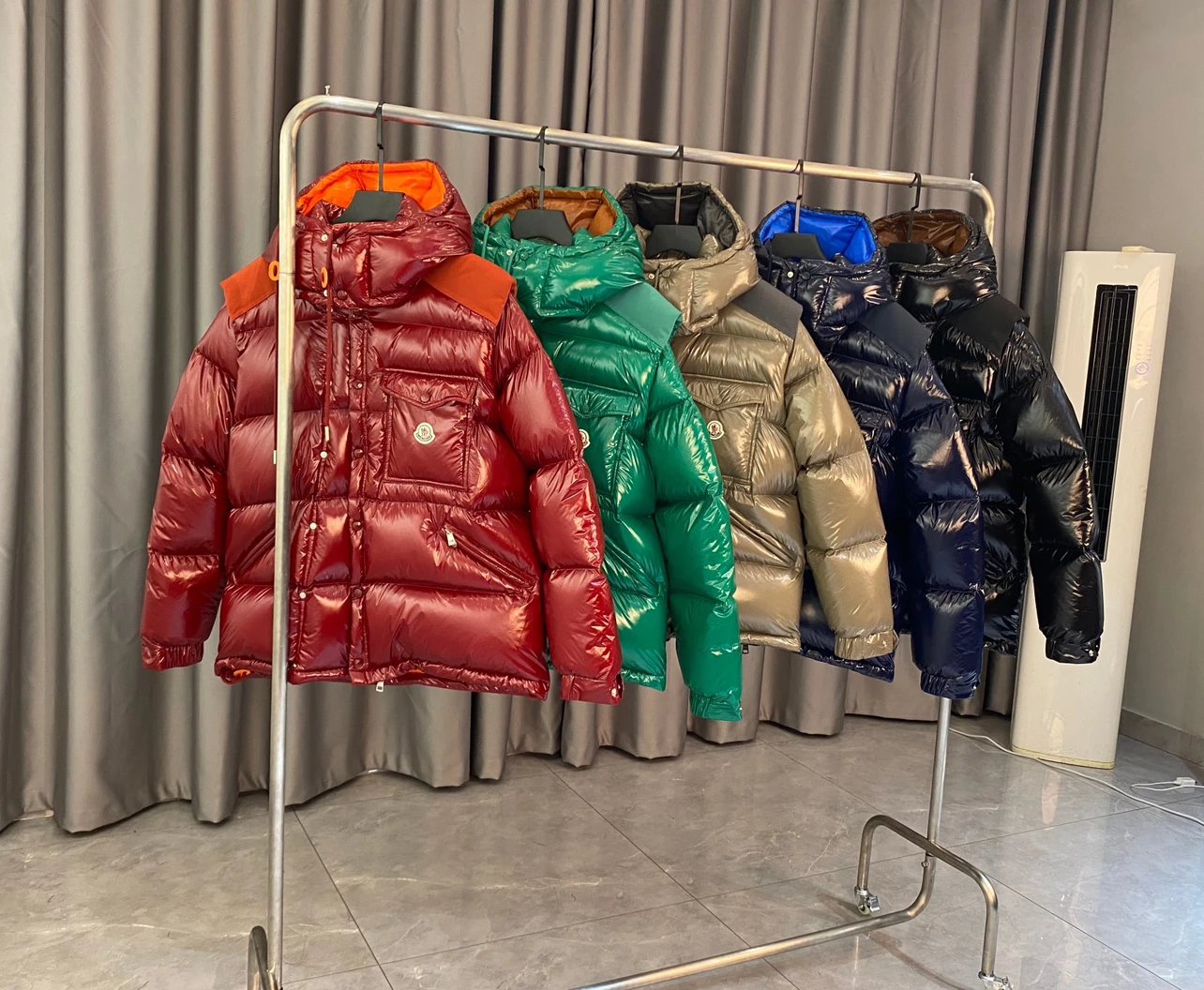 Moncler Red Puffer Jacket