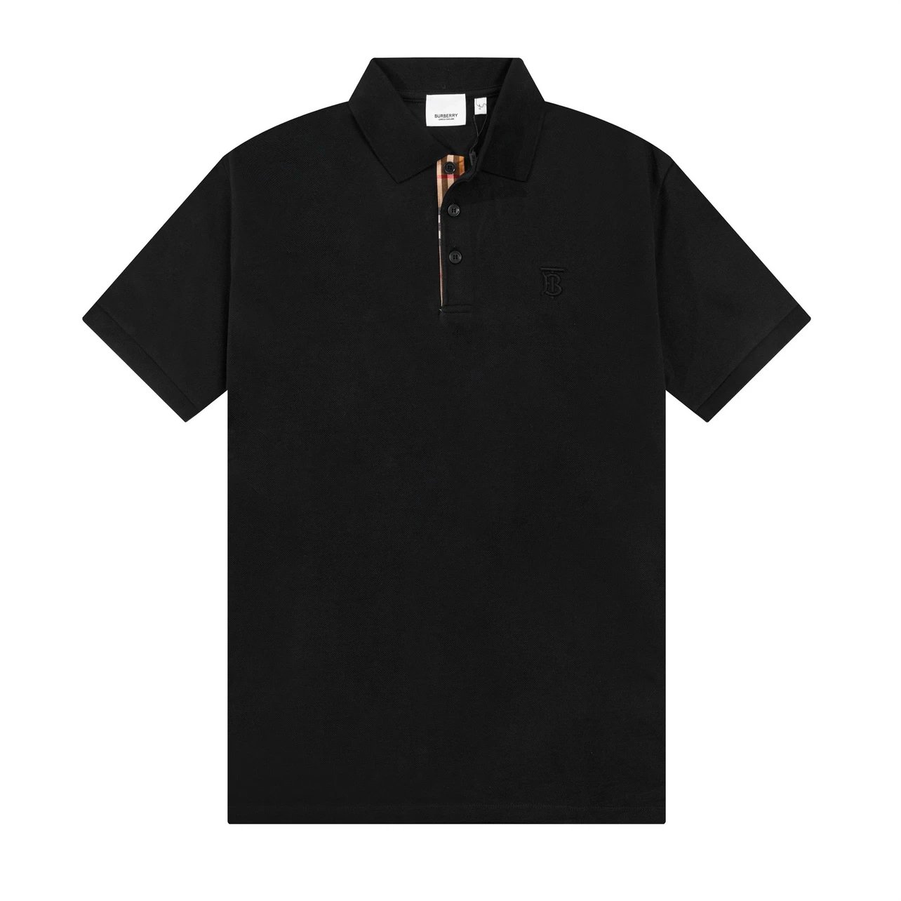 Burberry Black Short Sleeve Polo