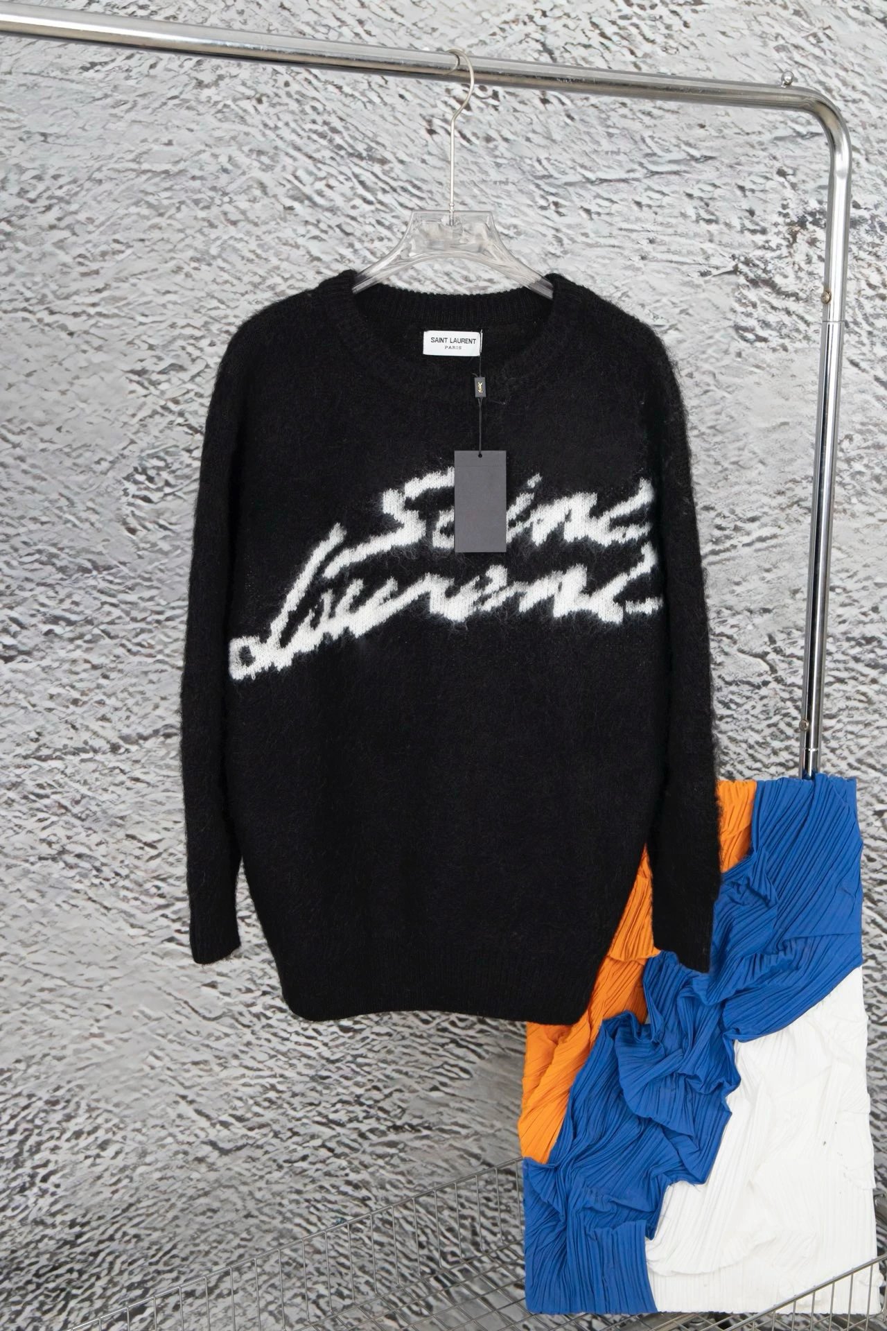 Saint Laurent Black Logo Sweater