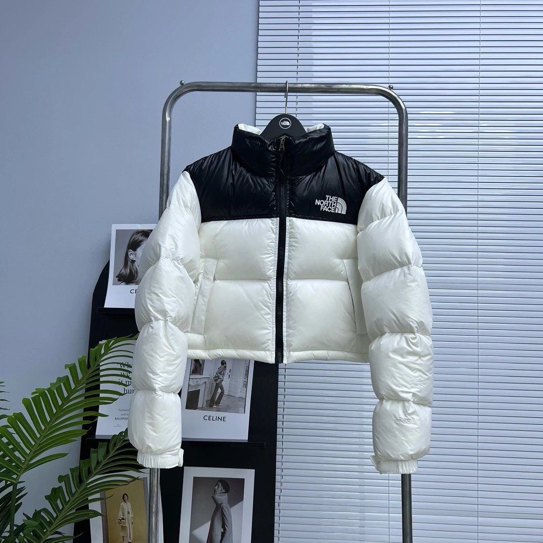 The North Face Black and White Puffer Jacket