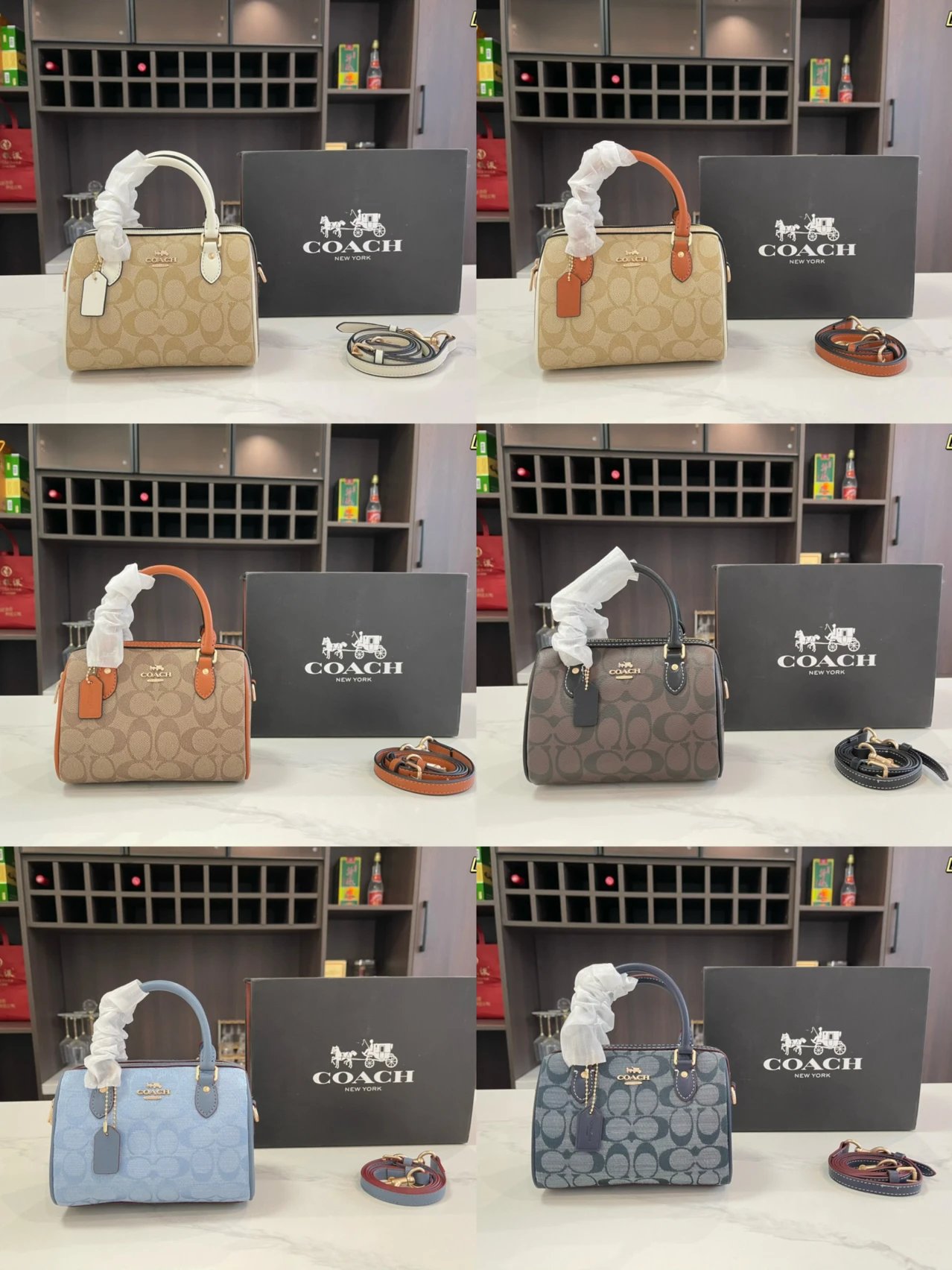 Coach Signature Mini Barrel Handbag