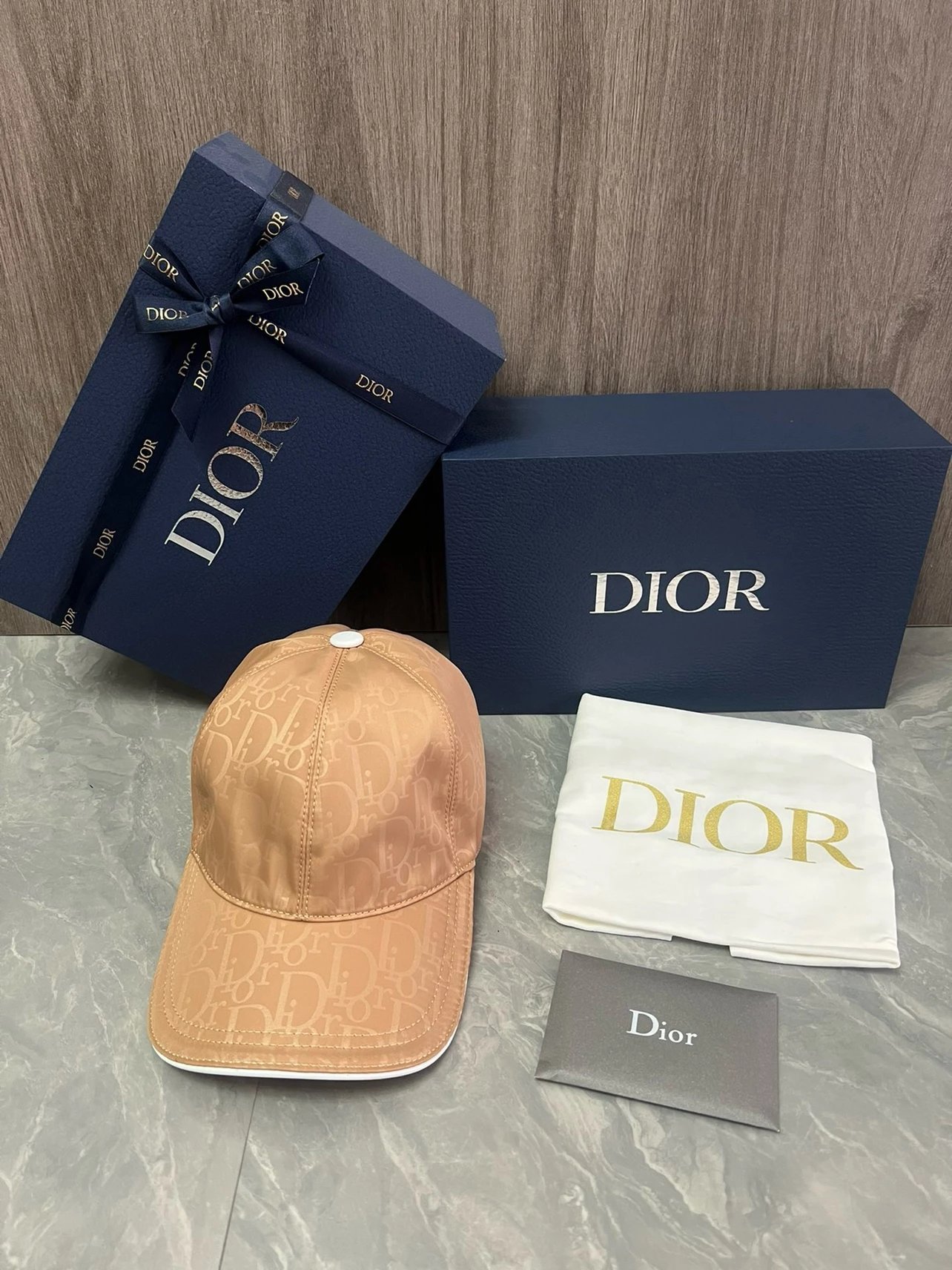 Dior Beige Baseball Cap