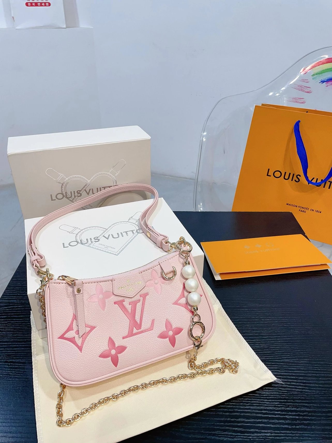 Louis Vuitton Pink Monogram Shoulder Bag