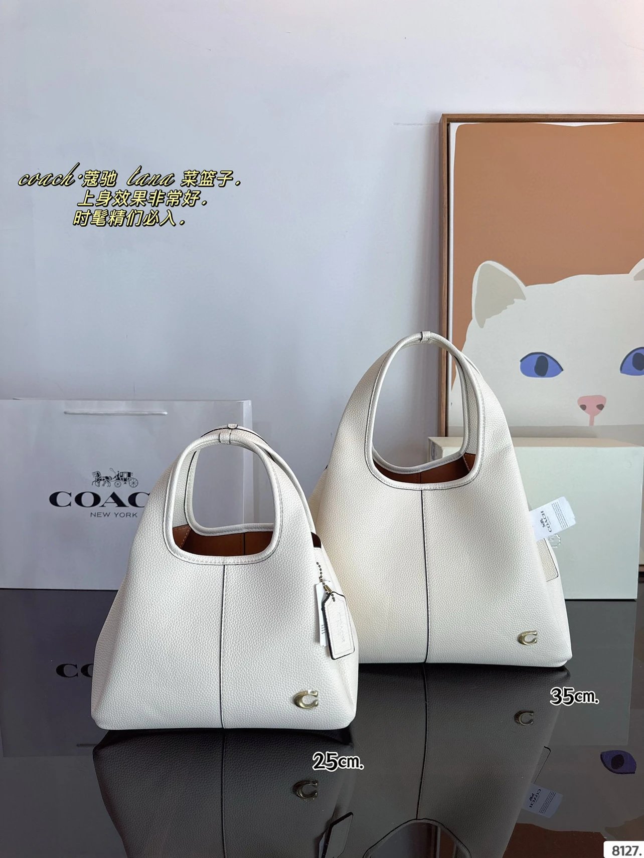 Coach White Leather 