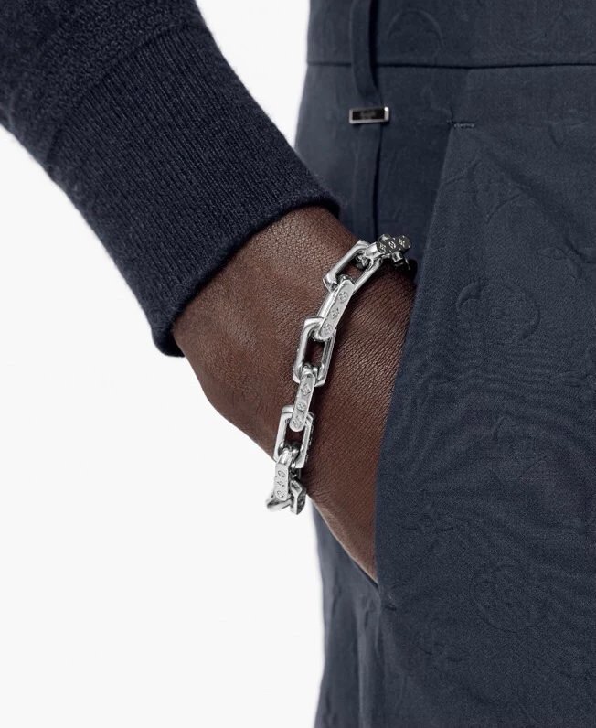 Louis Vuitton Silver Chain Bracelet