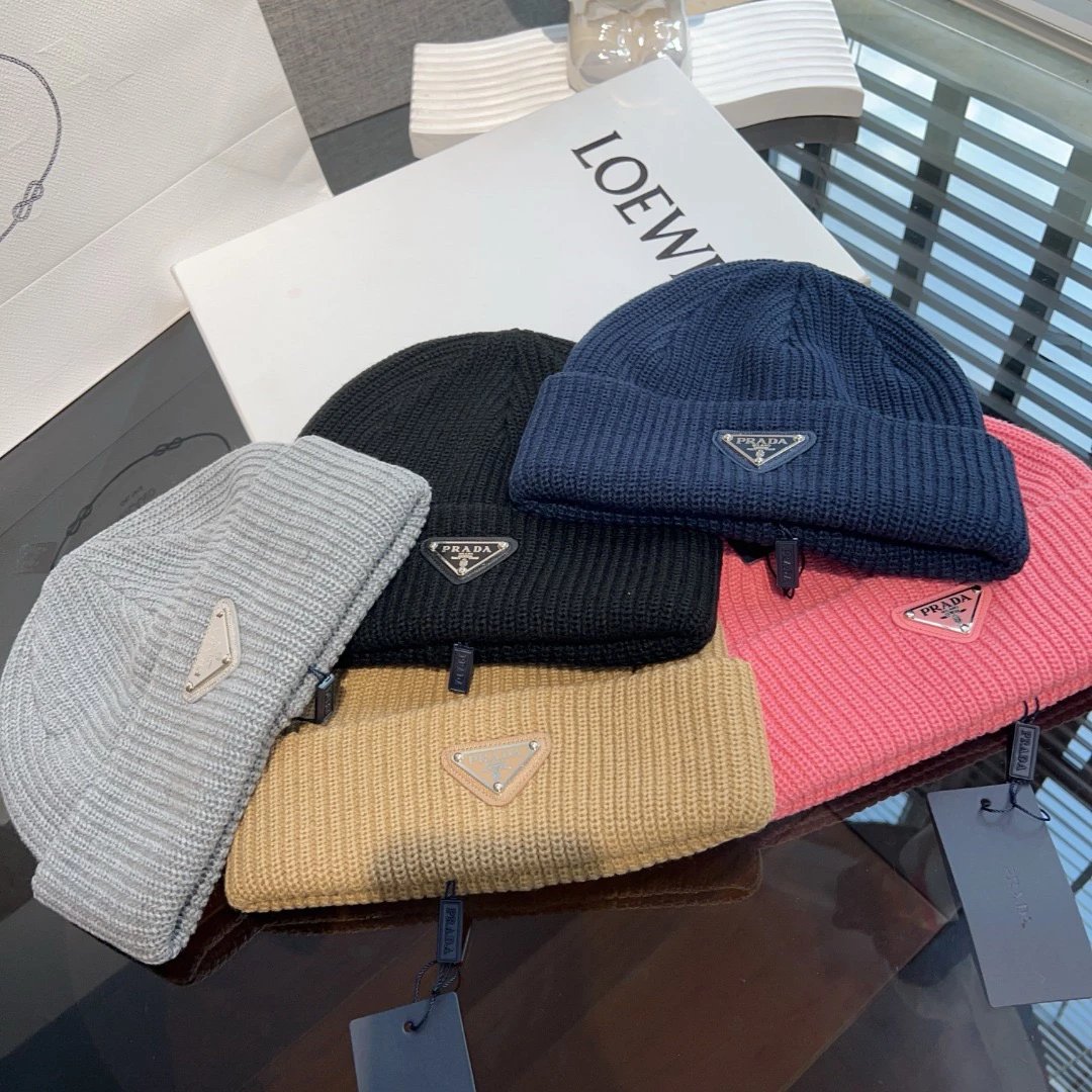 Prada Knit Beanie Caps