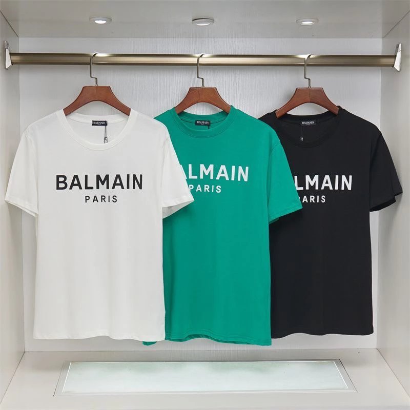 Balmain White Short Sleeve T-Shirt