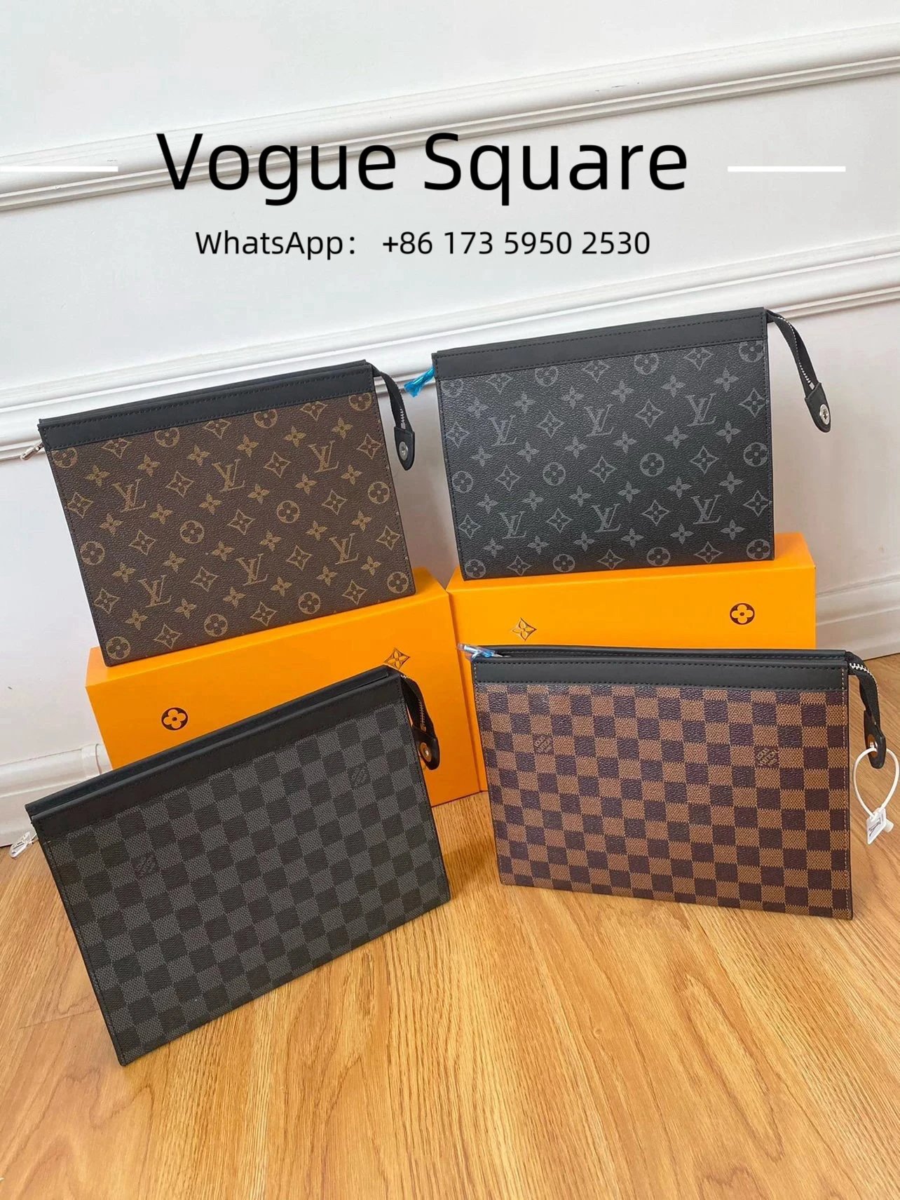 Louis Vuitton Monogram and Damier Check Clutch Bags