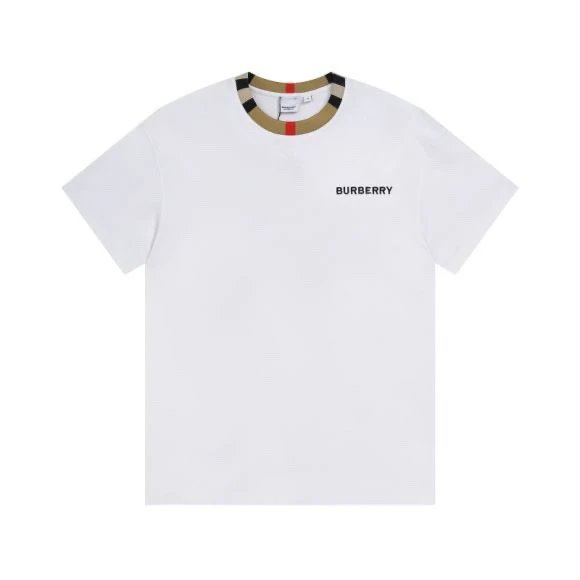 Burberry White Short Sleeve T-Shirt