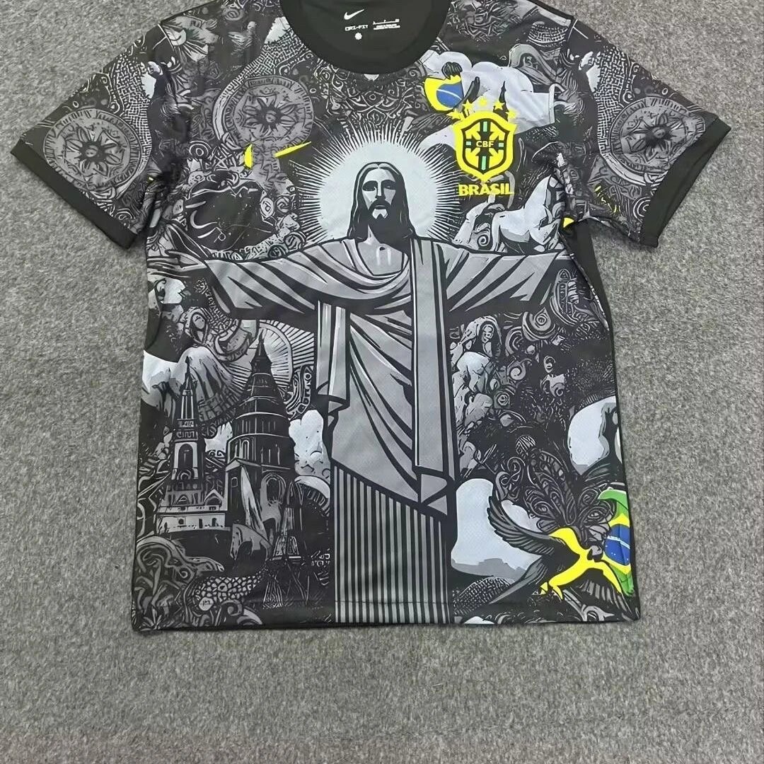 Nike Black Brazil Soccer Jersey