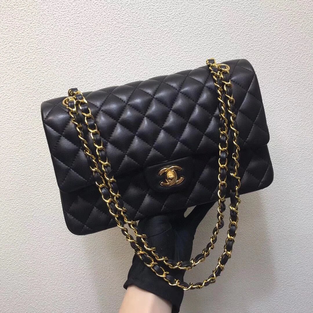 Chanel Black Quilted Leather Shoulder Bag