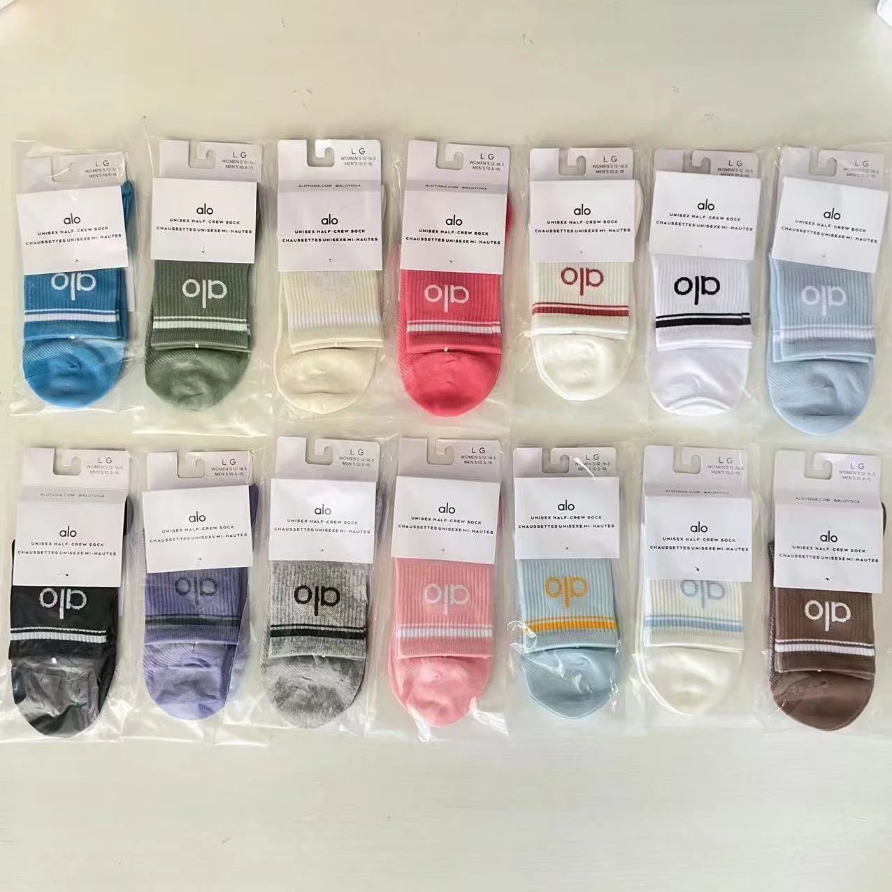 Alo Unisex Half Crew Socks