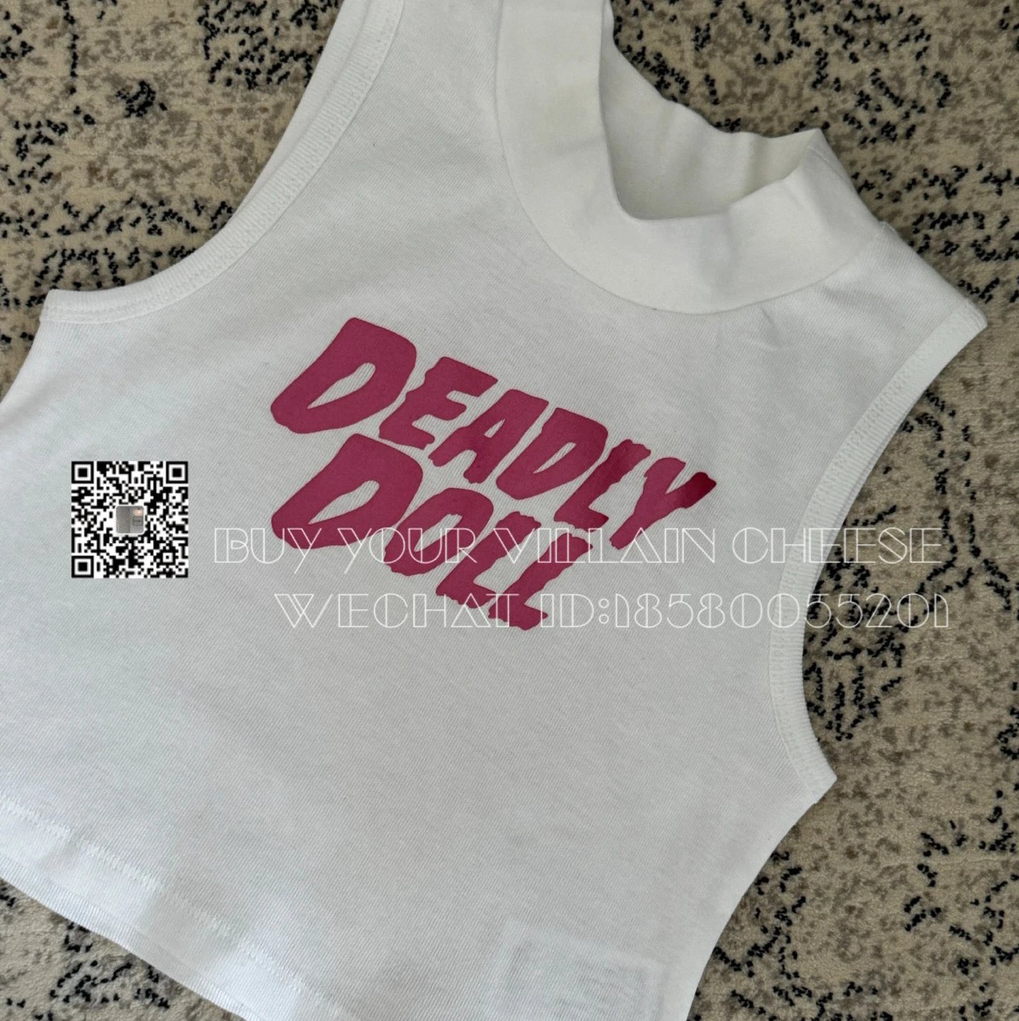 White Crop Top with 