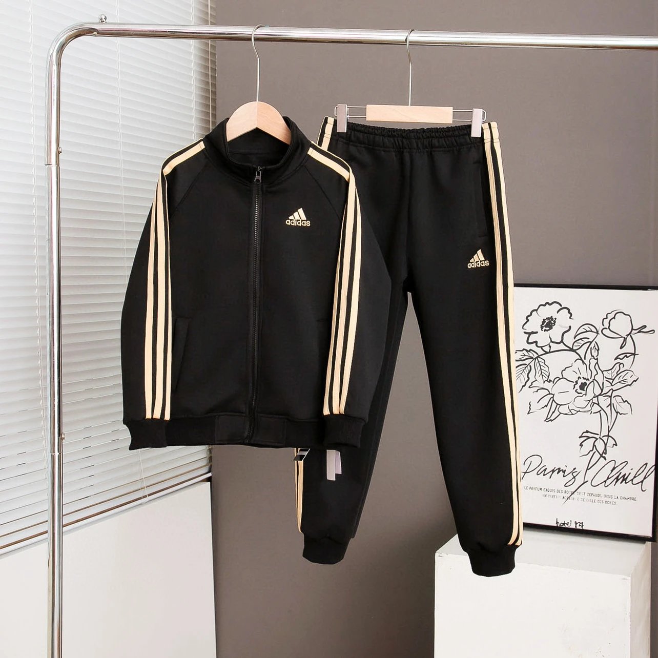 Kid Adidas Black Tra