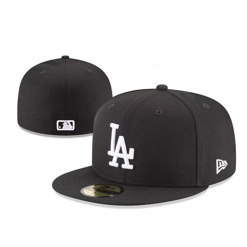 New Era Black LA Baseball Cap