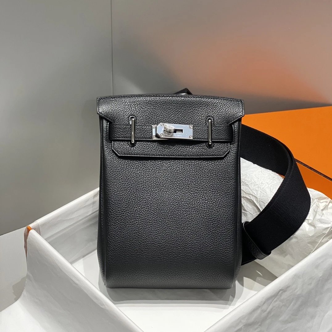 Hermès Black Leather