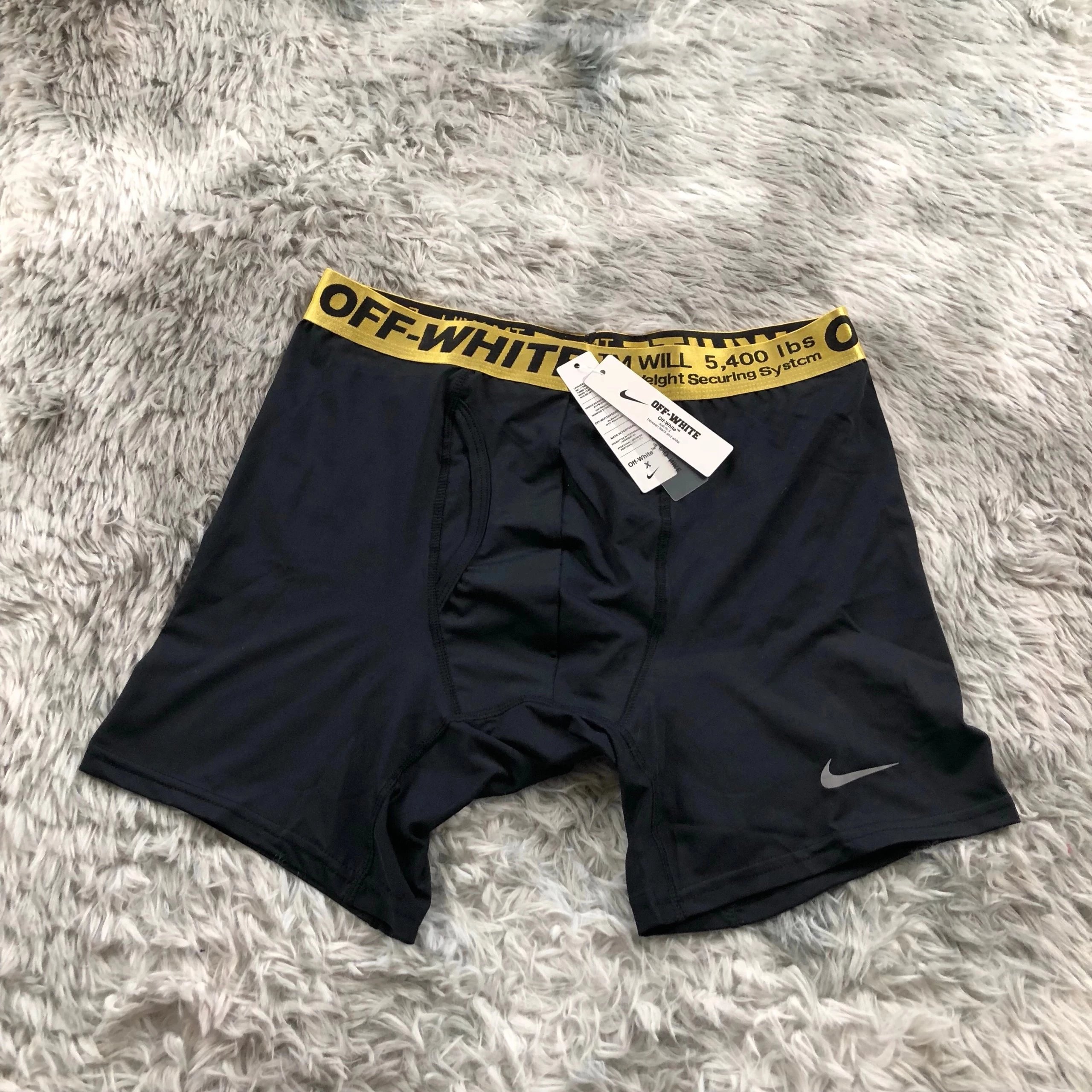 Off-White Black Nike Boxer Shorts