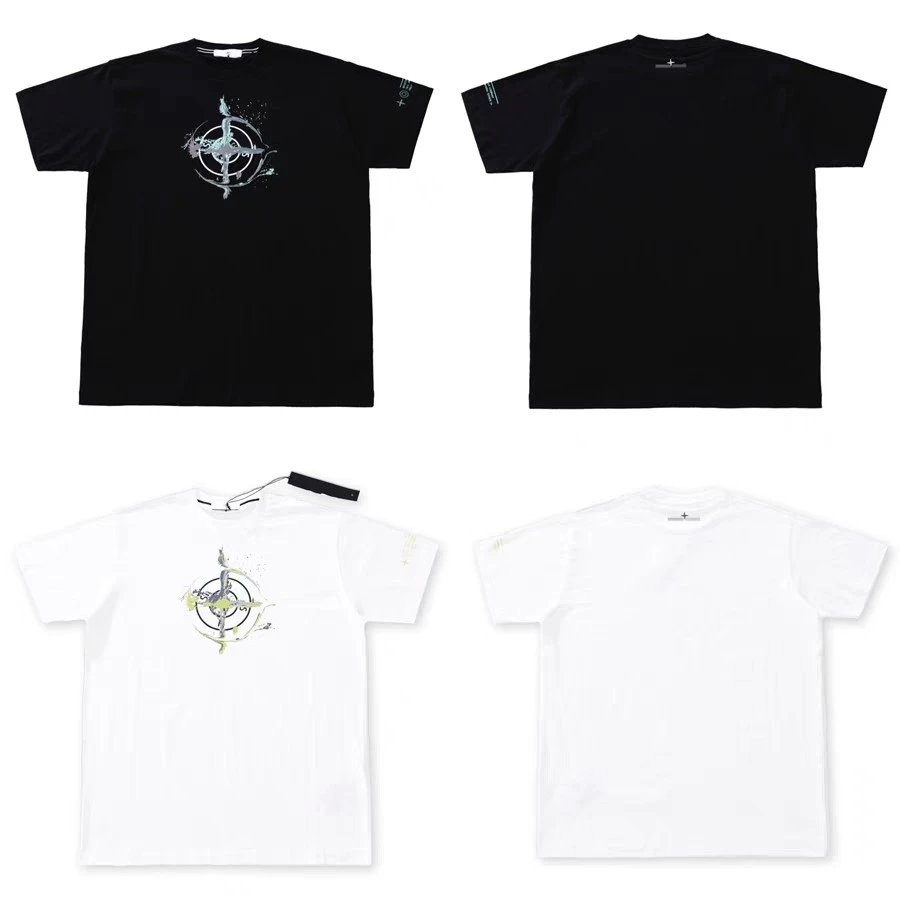 Stone Island Black and White T-Shirt
