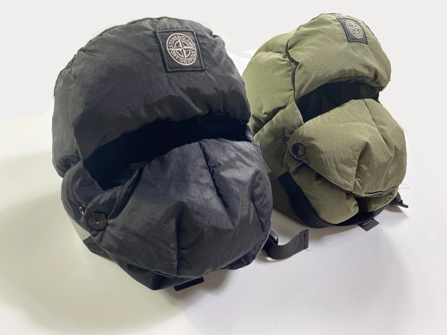 Stone Island Black Puffer Hat