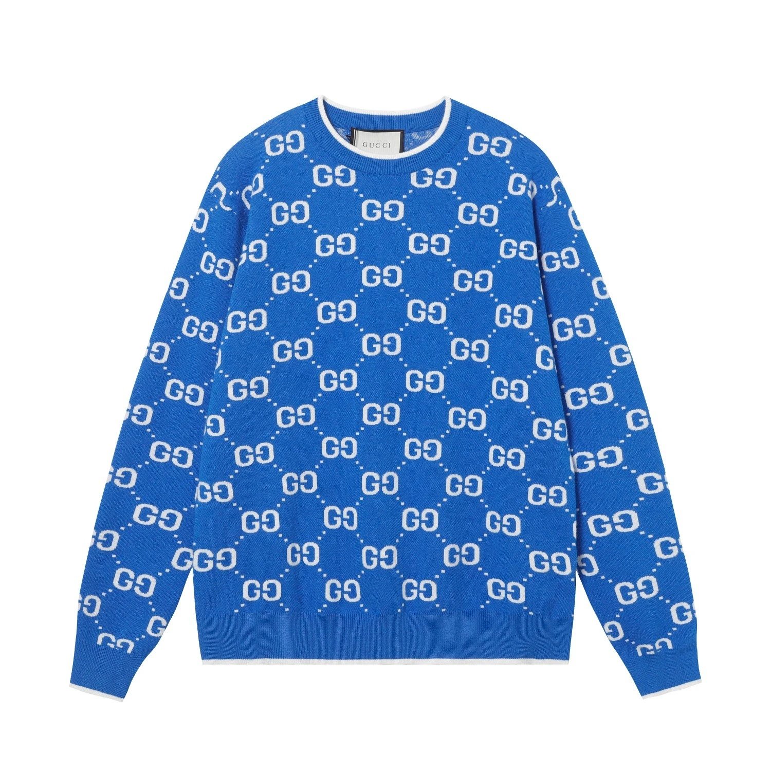 Gucci Blue Logo Knit