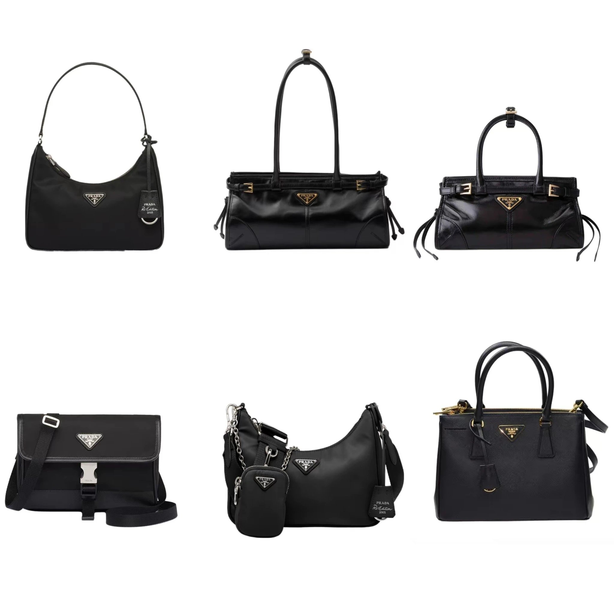 Prada Black Leather 