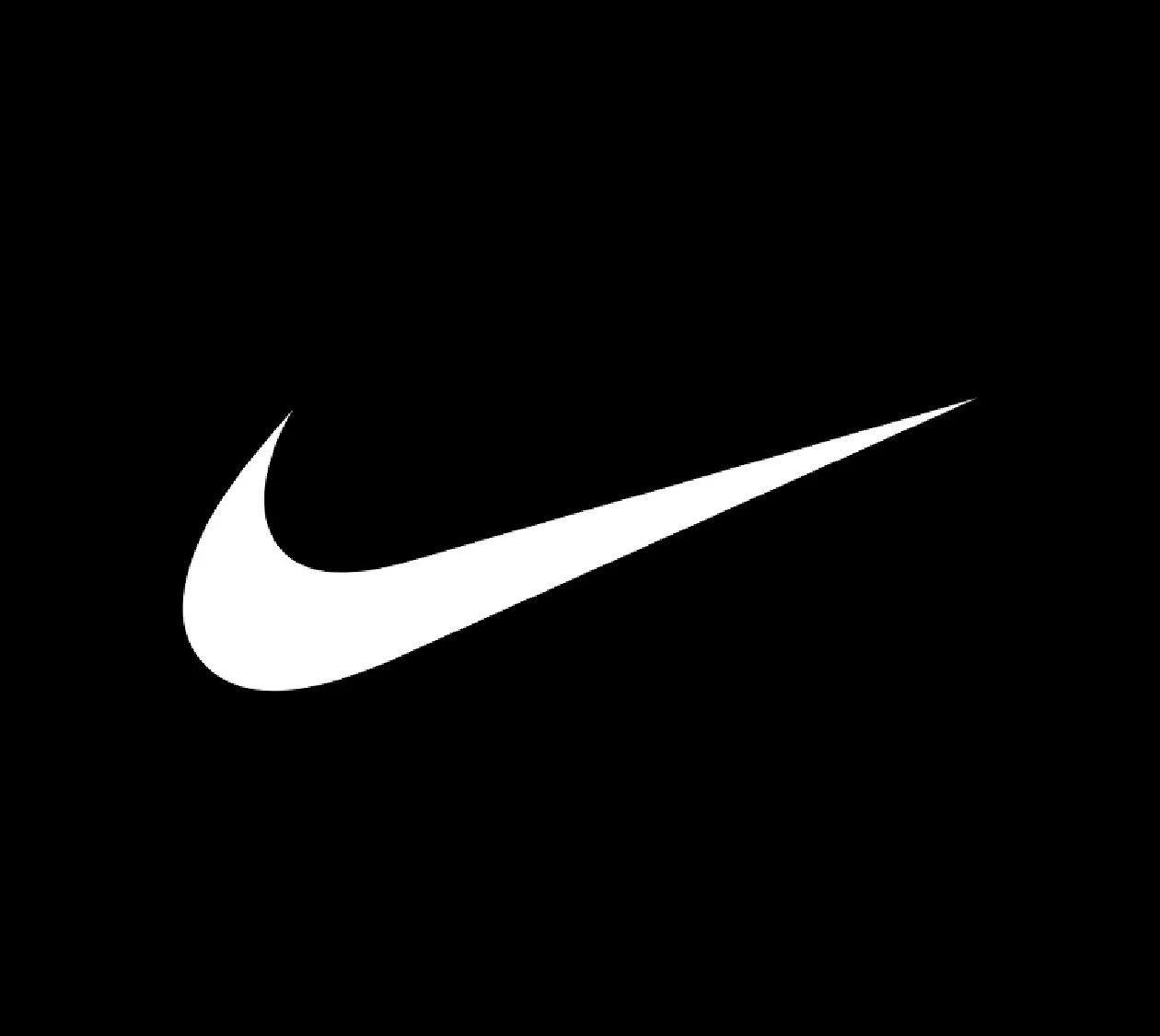 Nike White Swoosh Logo T-Shirt